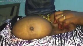 Indian aunty with big boobs caught cheating, video tagged as real and homemade 3 min 40 sec