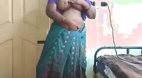 Homemade Indian MILF with big ass and shaved pussy in saree 2 min 50 sec