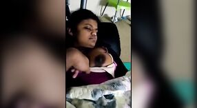 Sri Lankan girl with big breasts exposes herself 2 min 50 sec