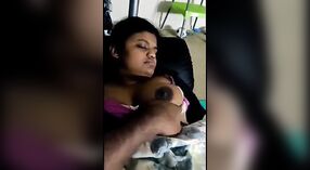 Sri Lankan girl with big breasts exposes herself 3 min 00 sec