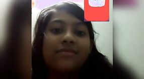 My sweet girlfriend from India revealing her breasts during a video chat 2 min 00 sec