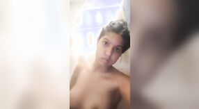 Sexy Indian girl shows off nude in bathroom selfie 2 min 40 sec