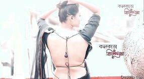 Jui lahiris ướt back mặt sau ra mắt trong buổi chụp saree 7 tối thiểu 40 sn