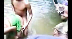 Young couple indulges in outdoor pond sex with doggy style and missionary positions 4 min 20 sec