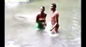 Young couple indulges in outdoor pond sex with doggy style and missionary positions 0 min 40 sec