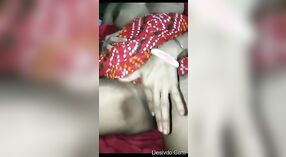 Excited Indian housewife Sonam Bhabhi revealing and stimulating her breasts while preparing for sexual activity 2 min 10 sec