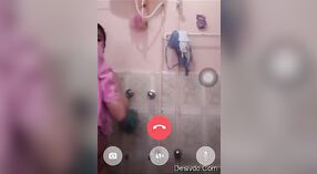 A charming Indian girls bath captured on video 0 min 0 sec