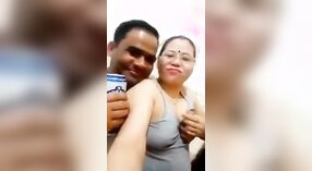 Nepalese mature woman captures video of husband fondling her breasts with original audio 2 min 50 sec