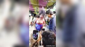 Sizzling Indian public dance performance captured on video 4 min 20 sec