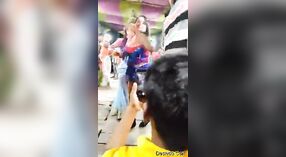 Sizzling Indian public dance performance captured on video 5 min 20 sec