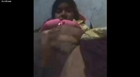 Aroused Indian woman exposing her breasts and moist vagina in four videos 3 min 40 sec