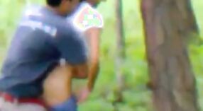 Steamy homemade video of Indian college lovers making love in the wild 1 min 20 sec