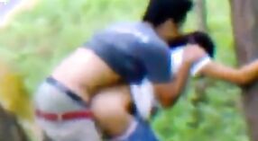 Steamy homemade video of Indian college lovers making love in the wild 2 min 50 sec