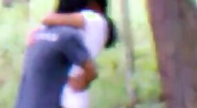 Steamy homemade video of Indian college lovers making love in the wild 4 min 50 sec