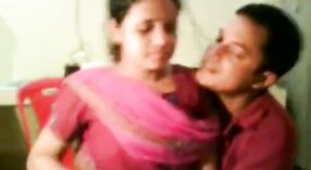 Passionate kissing in a college dorm room: A romantic Indian film 4 min 20 sec