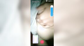 Pretty and adorable South Asian girl displaying on video chat 7 min 20 sec