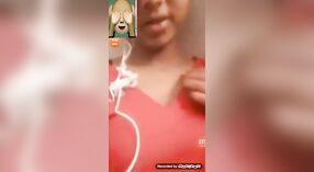 Desi menina de colagem fala com seu amante sobre a chamada de vídeo 0 minuto 0 SEC