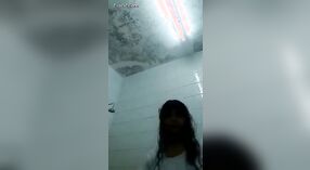 Charming Indian girl dressing up after showering 2 min 00 sec