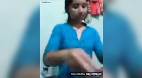 Young Indian girl displays her breasts during video call 2 min 20 sec