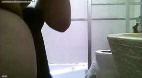 Sri Lankan teen with big boobs showering in HD video 3 min 00 sec