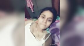 A lovely Indian college girl flaunts her breasts and touches herself while talking to her boyfriend 2 min 00 sec