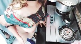 Indonesian housewife cooks while her husband anally pleasures her in Hindi 4 min 20 sec