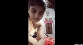 A charming Indian girl shares explicit images in a video 3 min 30 sec