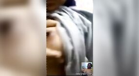 Indian girl flaunts her breasts in front of boyfriend in video 2 min 50 sec