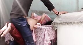 A newlywed couples passionate love-making session in Hindi, featuring intense hardcore action and a busty Indian girl 4 min 20 sec