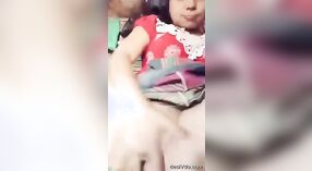 An Indian girl stimulating her hairless vagina 3 min 40 sec