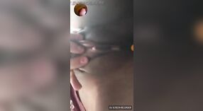 A lonely Indian girl pleasuring herself on a video call with her boyfriend 3 min 50 sec