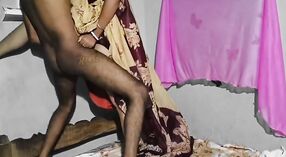 Shimran, my wife, engages in sexual activity with me while wearing a saree 1 min 40 sec