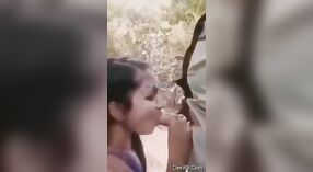 Una cita apasionada al aire libre con una ama de casa india y un encuentro oral sensual 1 mín. 30 sec