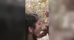 Una cita apasionada al aire libre con una ama de casa india y un encuentro oral sensual 2 mín. 50 sec