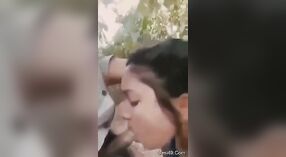 Una cita apasionada al aire libre con una ama de casa india y un encuentro oral sensual 3 mín. 30 sec