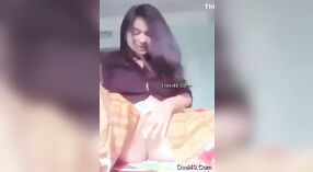 Exclusive video of a horny Bangladeshi girl revealing her moistened intimate area on webcam 1 min 20 sec