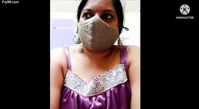 Divya from Maharashtra performs a risqué show on webcam with provocative dance moves and explicit verbalization 2 min 40 sec