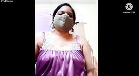 Divya from Maharashtra performs a risqué show on webcam with provocative dance moves and explicit verbalization 0 min 50 sec