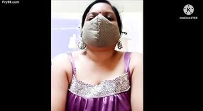 Divya from Maharashtra performs a risqué show on webcam with provocative dance moves and explicit verbalization 1 min 10 sec