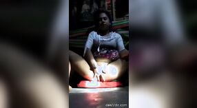 A sexually aroused rural girl vigorously stimulating her vagina 2 min 00 sec