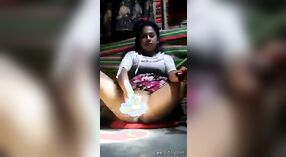 A sexually aroused rural girl vigorously stimulating her vagina 0 min 40 sec