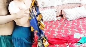 Desi maid exposes her breasts and engages in sexual activity with her employer, featuring explicit Hindi audio and dirty talking 1 min 50 sec