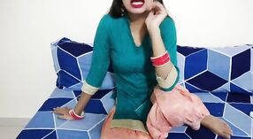 Seductive mature Indian housewife engages in steamy roleplay with a naive young man, featuring clear Hindi audio 1 min 20 sec