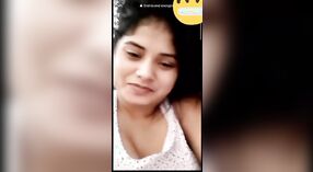 Charming girlfriend flaunts her boobs in viral video call and seduction 2 min 20 sec