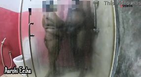 A seductive Indian couple engages in passionate intercourse in a hotel bathroom, with the voluptuous woman delivering an intense oral pleasure 1 min 20 sec